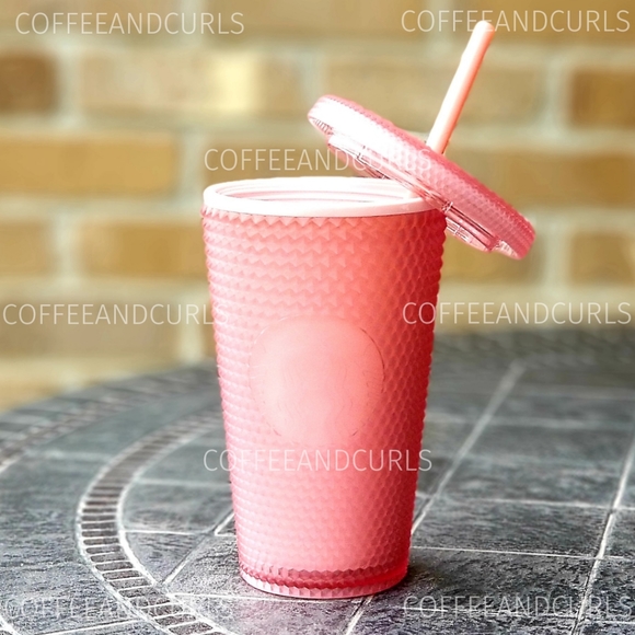 Starbucks Pink Lemonade Soft Touch Studded Grande 16oz NWT - Picture 3 of 7